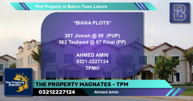 Residential Plot for Sale in Bahria Town, Lahore - (BP-67312)