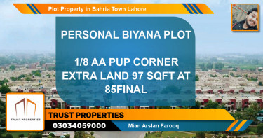 Residential Plot for Sale in Bahria Town, Lahore - (BP-67356)
