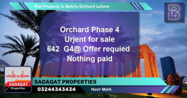 Residential Plot for Sale in Bahria Orchard, Lahore - (BP-67377)