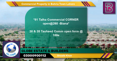 Commercial Property for Sale in Bahria Town, Lahore - (BP-67397)