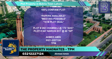 Residential Plot for Sale in Bahria Town, Lahore - (BP-67450)