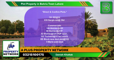 Commercial Plot for Sale in Bahria Town, Lahore - (BP-67484)