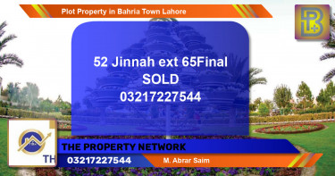 Residential Plot for Sale in Bahria Town, Lahore - (BP-67493)