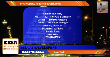 Residential Plot for Sale in Bahria Town, Lahore - (BP-67507)