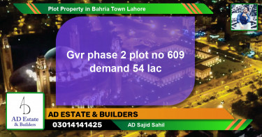 Residential Plot for Sale in Bahria Town, Lahore - (BP-67525)