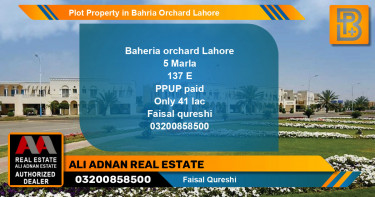 Residential Plot for Sale in Bahria Orchard, Lahore - (BP-67533)