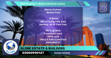 Residential Plot for Sale in Bahria Orchard, Lahore - (BP-67554)