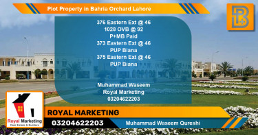 Residential Plot for Sale in Bahria Orchard, Lahore - (BP-67560)