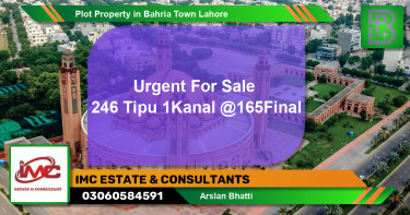Residential Plot for Sale in Bahria Town, Lahore - (BP-67566)