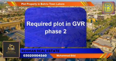 Residential Plot for Sale in Bahria Town, Lahore - (BP-67596)