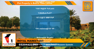 Residential Plot for Sale in Bahria Town, Lahore - (BP-67604)
