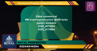 Commercial Property for Sale in Bahria Town, Lahore - (BP-67640)