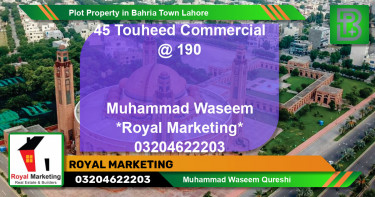 Commercial Plot for Sale in Bahria Town, Lahore - (BP-67655)