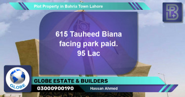 Residential Plot for Sale in Bahria Town, Lahore - (BP-67673)