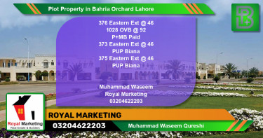 Residential Plot for Sale in Bahria Orchard, Lahore - (BP-67676)