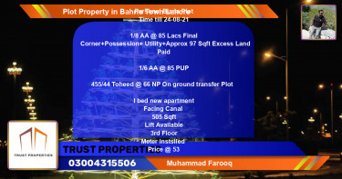 Residential Plot for Sale in Bahria Town, Lahore - (BP-67685)