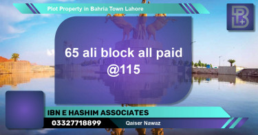 Residential Plot for Sale in Bahria Town, Lahore - (BP-67688)
