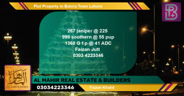 Residential Plot for Sale in Bahria Town, Lahore - (BP-67692)