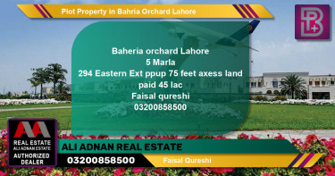 Residential Plot for Sale in Bahria Orchard, Lahore - (BP-67750)