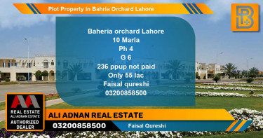 Residential Plot for Sale in Bahria Orchard, Lahore - (BP-67758)