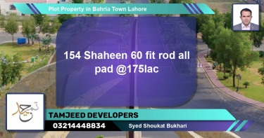 Residential Plot for Sale in Bahria Town, Lahore - (BP-67786)