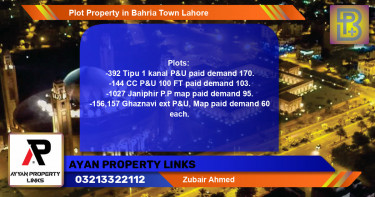 Residential Plot for Sale in Bahria Town, Lahore - (BP-67789)