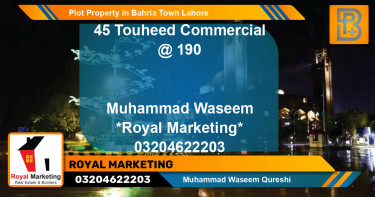 Commercial Plot for Sale in Bahria Town, Lahore - (BP-67794)