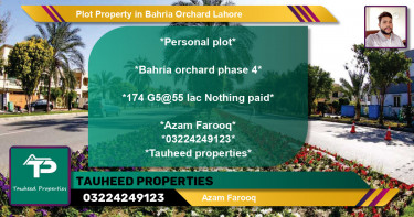 Residential Plot for Sale in Bahria Orchard, Lahore - (BP-67822)
