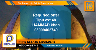 Residential Plot for Sale in Bahria Town, Lahore - (BP-67838)