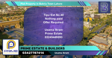 Residential Plot for Sale in Bahria Town, Lahore - (BP-67842)