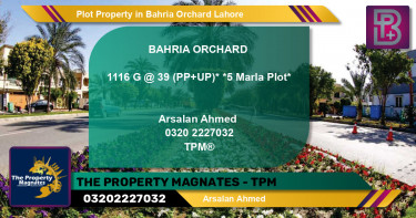 Residential Plot for Sale in Bahria Orchard, Lahore - (BP-67846)