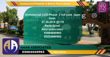 Commercial Property for Sale in Bahria Town, Lahore - (BP-67856)