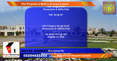 Residential Plot for Sale in Bahria Orchard, Lahore - (BP-67866)