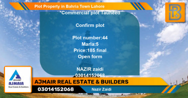 Commercial Plot for Sale in Bahria Town, Lahore - (BP-67870)