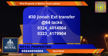 Residential Plot for Sale in Bahria Town, Lahore - (BP-67890)