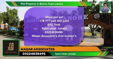 Residential Plot for Sale in Bahria Town, Lahore - (BP-67891)