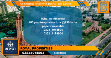 Commercial Property for Sale in Bahria Town, Lahore - (BP-67904)