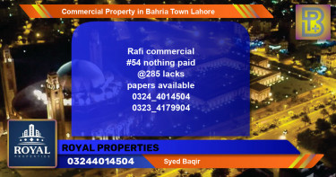 Commercial Property for Sale in Bahria Town, Lahore - (BP-67908)