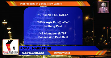 Residential Plot for Sale in Bahria Town, Lahore - (BP-67914)
