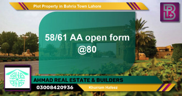 Residential Plot for Sale in Bahria Town, Lahore - (BP-67915)