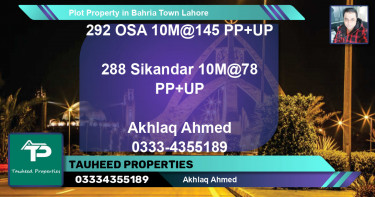 Residential Plot for Sale in Bahria Town, Lahore - (BP-67992)
