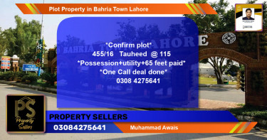 Residential Plot for Sale in Bahria Town, Lahore - (BP-68049)