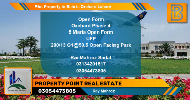 Residential Plot for Sale in Bahria Orchard, Lahore - (BP-68057)