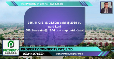 Residential Plot for Sale in Bahria Town, Lahore - (BP-68090)