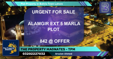 Residential Plot for Sale in Bahria Town, Lahore - (BP-68112)