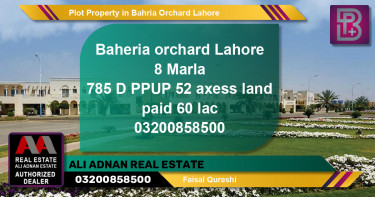 Residential Plot for Sale in Bahria Orchard, Lahore - (BP-68140)