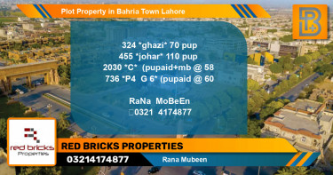 Residential Plot for Sale in Bahria Town, Lahore - (BP-68156)