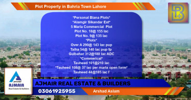 Commercial Plot for Sale in Bahria Town, Lahore - (BP-68159)