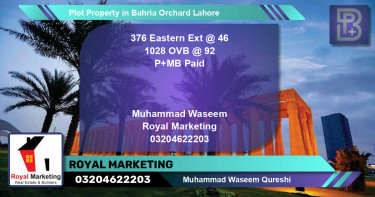 Residential Plot for Sale in Bahria Orchard, Lahore - (BP-68165)