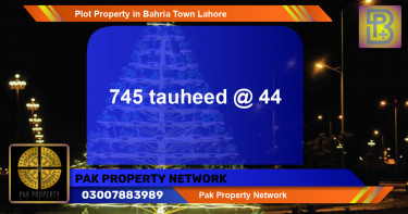Residential Plot for Sale in Bahria Town, Lahore - (BP-68176)